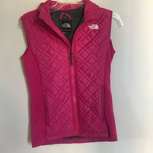 Pink North Face Bubble Vest